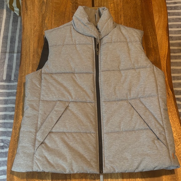 Lucy Women's Gray Puffer Vest - Picture 1 of 13